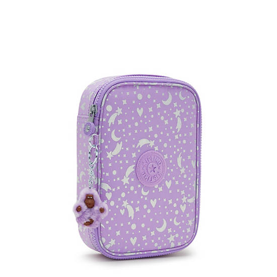 Plecaki Kipling 100 Pens Printed Case Fioletowe | PL 1179GS